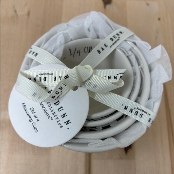 Rae Dunn Icon Kitchen Tools Measuring Cup Set of 4. 
Nesting White New - Picture 2 of 4